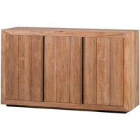 Sideboard aus teilmassivem Teakholz 90 cm hoch von Stilando