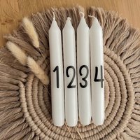 Diy Aufkleber 4Er Set, Weihnachten, Adventskranz, Xmas, Deko Diy Aufkleber 4Er Set, Weihnachten, Adventskranz, Xmas, Deko von StilbarDesign