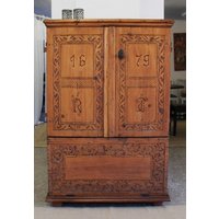 Bauernschrank - Hochkommode Antik 350 Jahre Alt Vintage Retro Bauernschrank - Hochkommode Antik 350 Jahre Alt Vintage Retro von Stilblueteshop