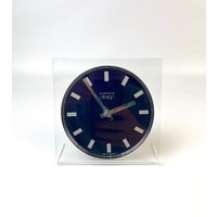 Rare Space Age Acryl Desk Clock Mid Century By Kienzle Design von StilelementeGALLERY