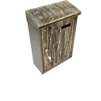 stunning Mid Century 60S Abstract Brutalist Metal Mailbox House Letter Box Germany von StilelementeGALLERY