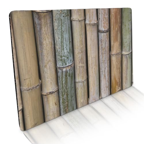 Fussmatte innen & außen 50x70cm - flach & rutschfest - Bambus Optik Natur - Waschbare Türmatte für saubere Schuhe & stylisch modernen Eingangsbereich Fussmatte innen & außen 50x70cm - flach & rutschfest - Bambus Optik Natur - Waschbare Türmatte für saubere Schuhe & stylisch modernen Eingangsbereich von Stilingo