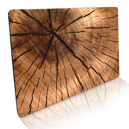 Fussmatte innen & außen 50x70cm - flach & rutschfest – Holzoptik Baumstamm - Waschbare Türmatte für saubere Schuhe & stylisch modernen Eingangsbereich Fussmatte innen & außen 50x70cm - flach & rutschfest – Holzoptik Baumstamm - Waschbare Türmatte für saubere Schuhe & stylisch modernen Eingangsbereich von Stilingo