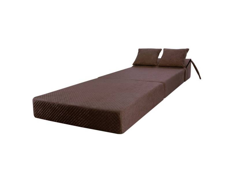 Stillerbursch Schlafsofa Schlafsessel Klappmatratze Conforto mit Kopfteil Braun, relax Sessel 1 Teile, Made in Germany H3 hochwertiger Bezug sorgfältige Verarbeitung von Stillerbursch
