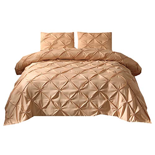 Stillshine Bettwäsche Set Bettbezug 200x200cm Dreidimensionale Prise Falten Gold Bettbezug + Kissenbezug 50x75cm mit Reißverschluss Luxus -Bettwäsche Dreiteilig Stillshine Bettwäsche Set Bettbezug 200x200cm Dreidimensionale Prise Falten Gold Bettbezug + Kissenbezug 50x75cm mit Reißverschluss Luxus -Bettwäsche Dreiteilig von Stillshine