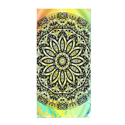 Stillshine. Große Strandtücher Badetuch Trocknend Wasseraufnahme Extra Microfiber XL XXL,Traumfänger Mandala Böhmen Motiv Handtuch Kinder Mädchen Damen Yoga Surfer Kuscheldecke (70x150cm,Grün) von Stillshine.