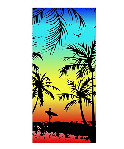 Strandtücher Badetuch Schnell Trocknend 100% Microfiber 3D Tiger Hawaii Strand Muster Handtuch,Reisen Surfen Saunatücher 70 x150 cm (Hawaii A) von Stillshine