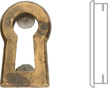 Einlege-Schlüsselblatt Biedermeier klein 24 x 14 - Qualität aus Europa seit 1998 von Stilmelange