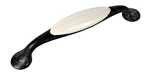 Landhausstil Bogengriffe CURVA mit Porzellan-Inlay creme Avorio 23 x 31 x 160 - Stilmelange Qualität aus Europa seit 1998 von Stilmelange