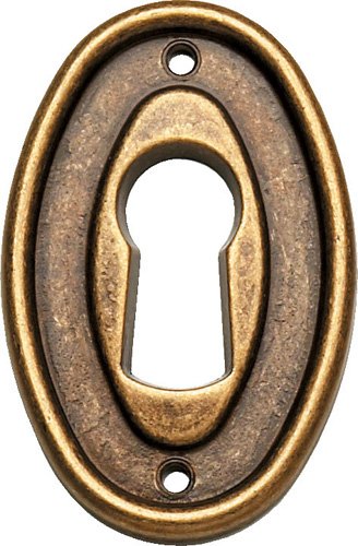 Schlüsselblatt Landhausstil oval Valenzia Gold 27 x 40 - Qualität aus Europa seit 1998 von Stilmelange