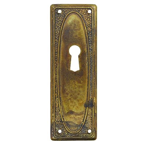 Schlüsselblatt Regency Oval Messing Antik 97 x 33 - Qualität aus Europa seit 1998 von Stilmelange