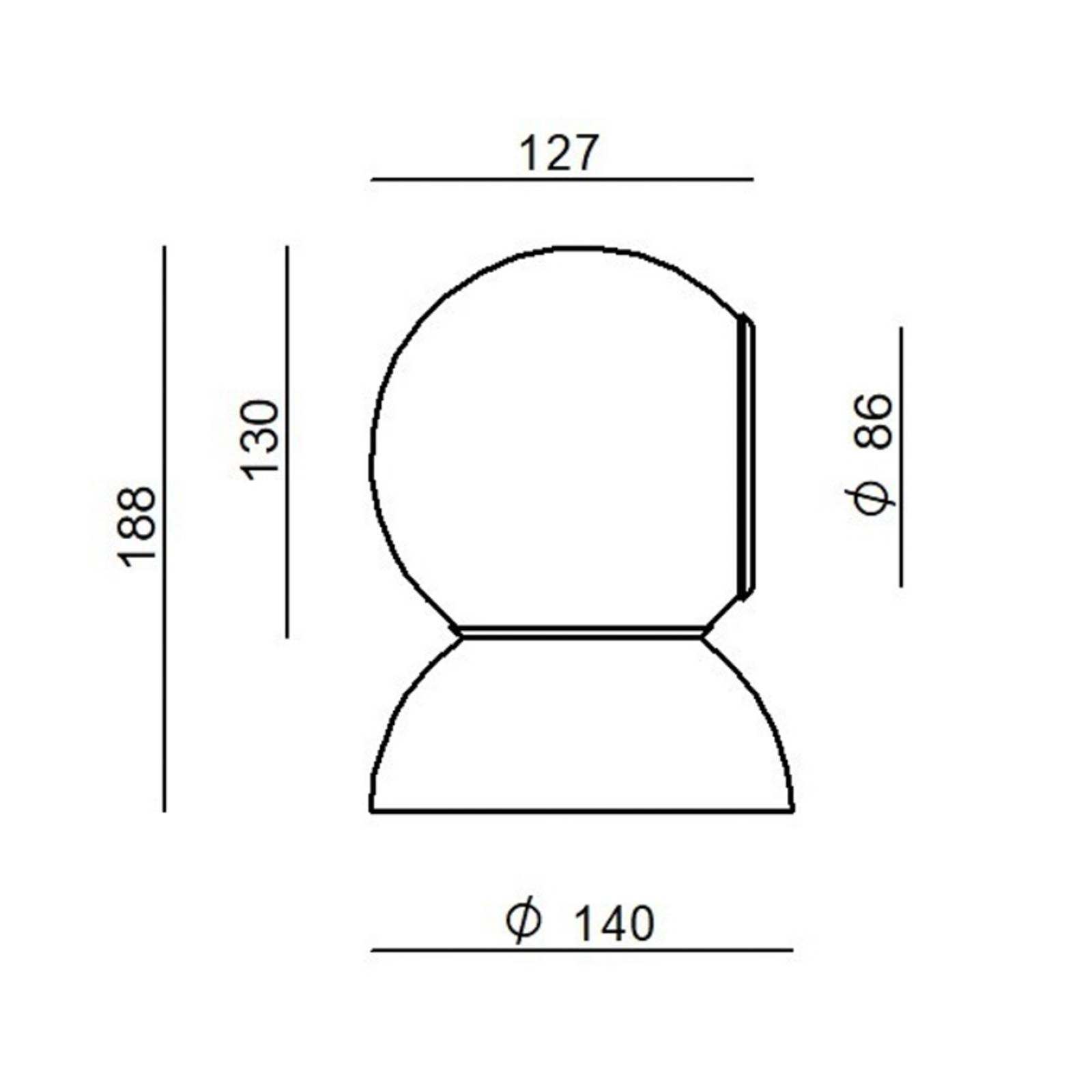 Stilnovo Gravitino LED-Wandlampe drehbar schwarz von Stilnovo