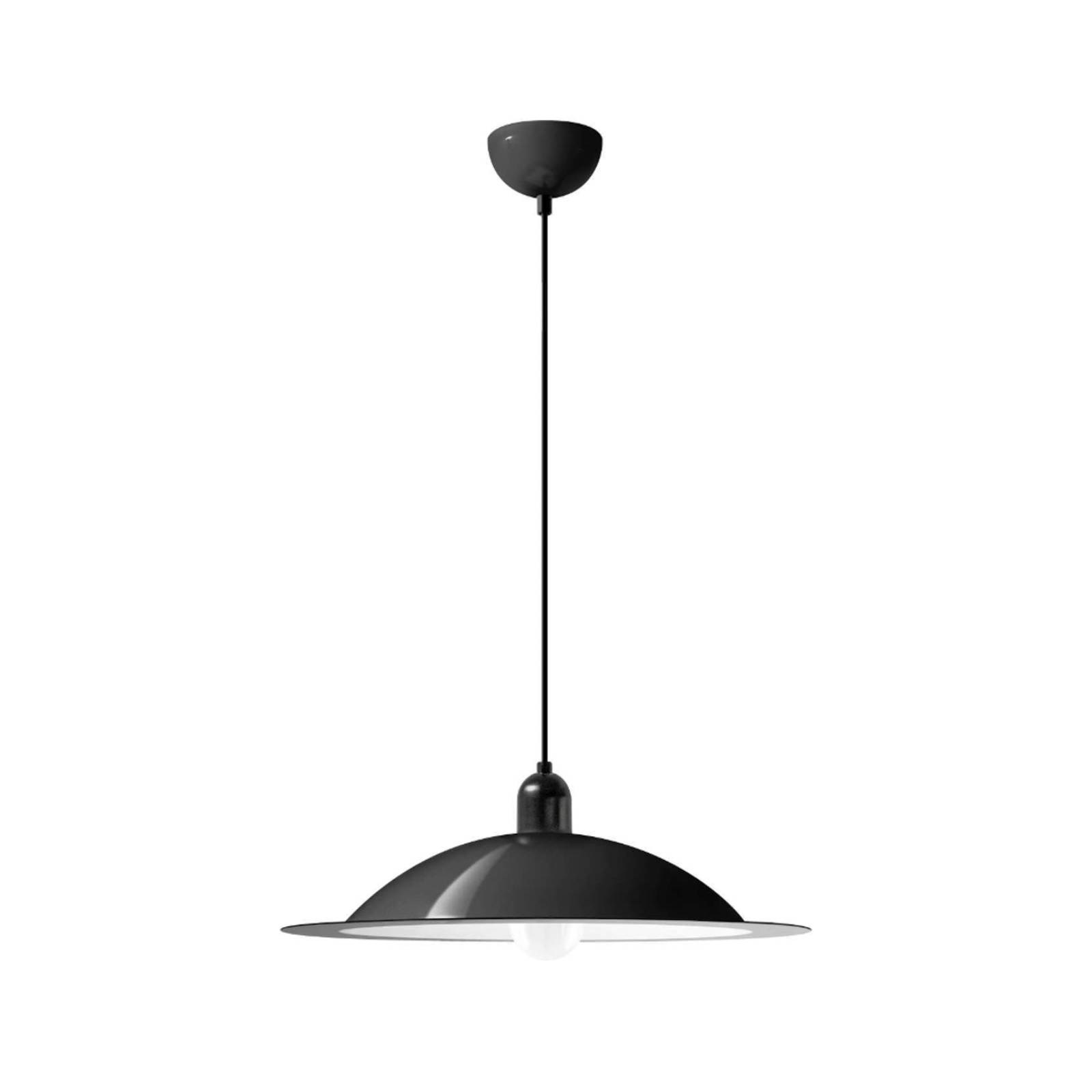 Stilnovo Lampiatta LED-Hängelampe, Ø 50cm, schwarz von Stilnovo