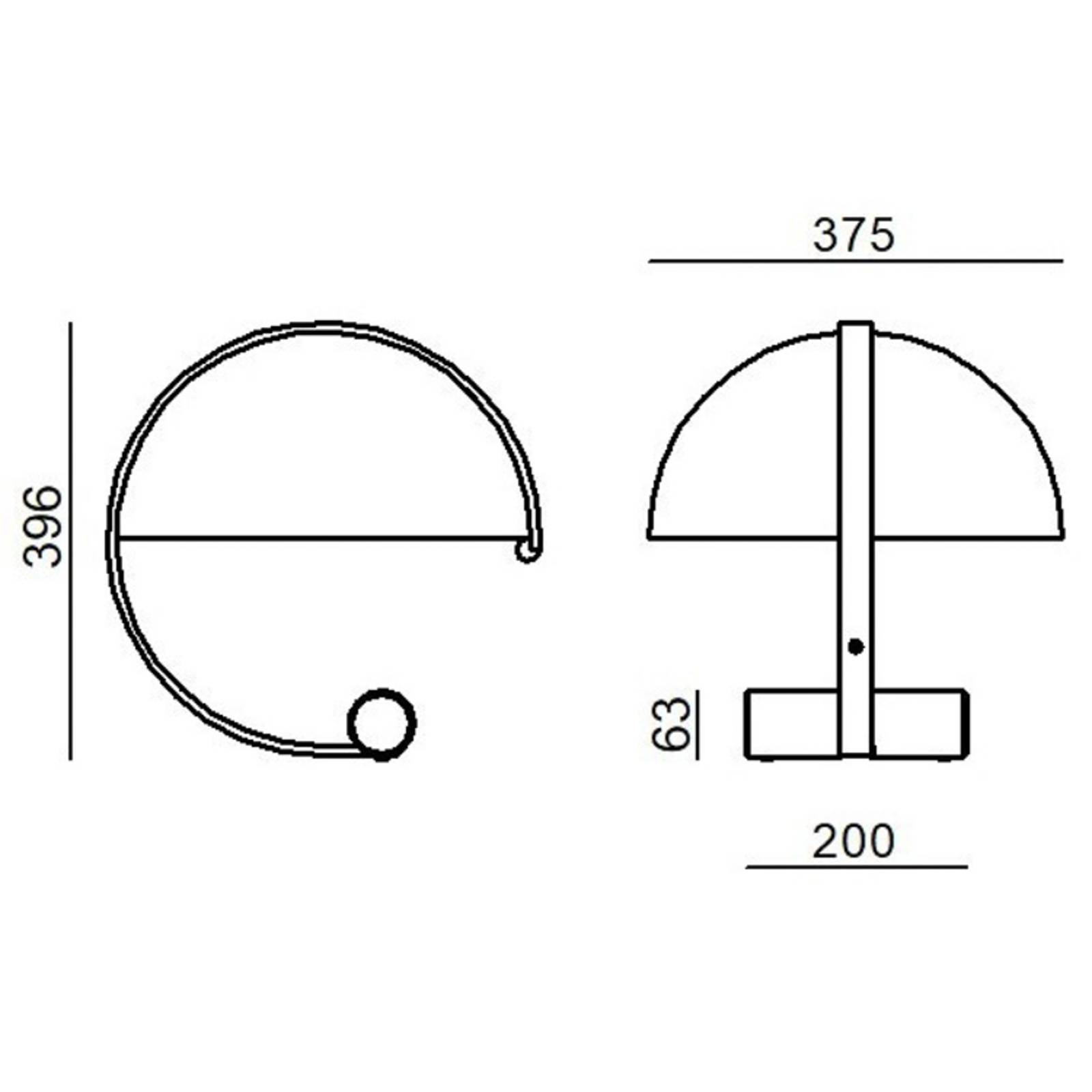 Stilnovo Meta LED-Tischlampe inkl. E27-LED gold von Stilnovo