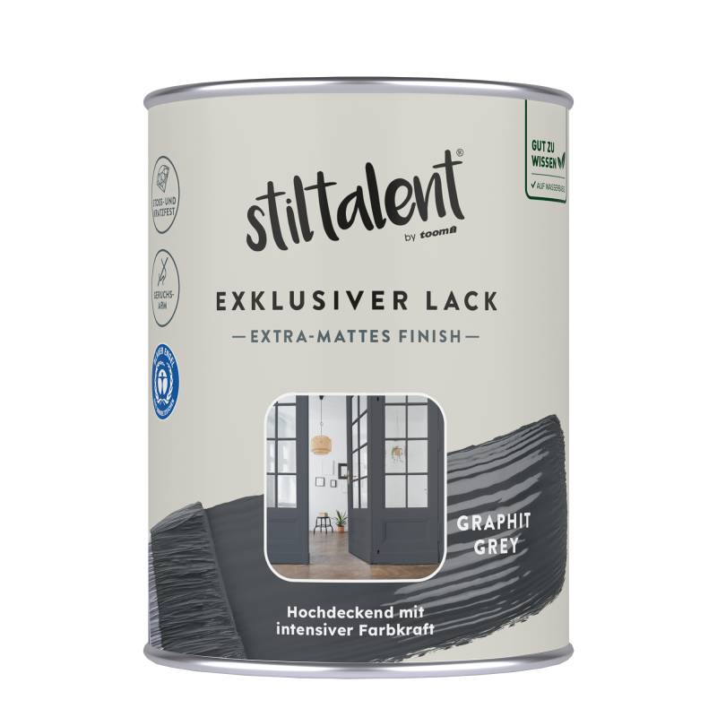 Stiltalent Lack 'graphit grey' Extra-matt 0,5 l Stiltalent Lack 'graphit grey' Extra-matt 0,5 l von Stiltalent