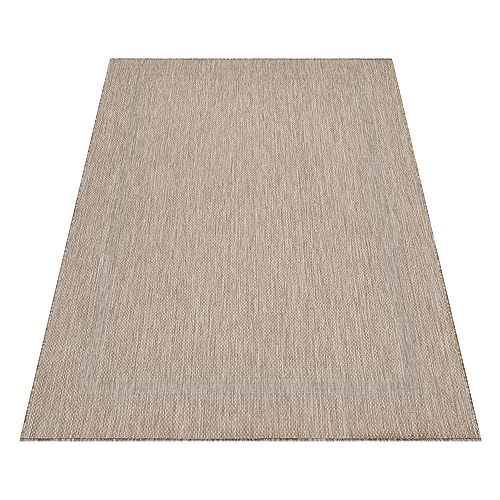 Stilvoll Günstig by ELMM Teppich Outdoor Balkon Garten Außenbereich Beige 60 x 100 Unicolor - Einfarbig Kurzflor von Stilvoll Günstig by ELMM