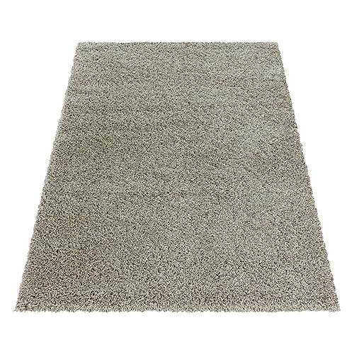 Stilvoll Günstig by ELMM Teppich Wohnzimmer Schlafzimmer Natur 80 x 150 Unicolor - Einfarbig Hochflor von Stilvoll Günstig by ELMM