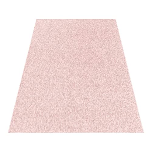 Stilvoll Günstig by ELMM Teppich Wohnzimmer Schlafzimmer Rosa 80 x 150 Unicolor - Einfarbig Kurzflor von Stilvoll Günstig by ELMM