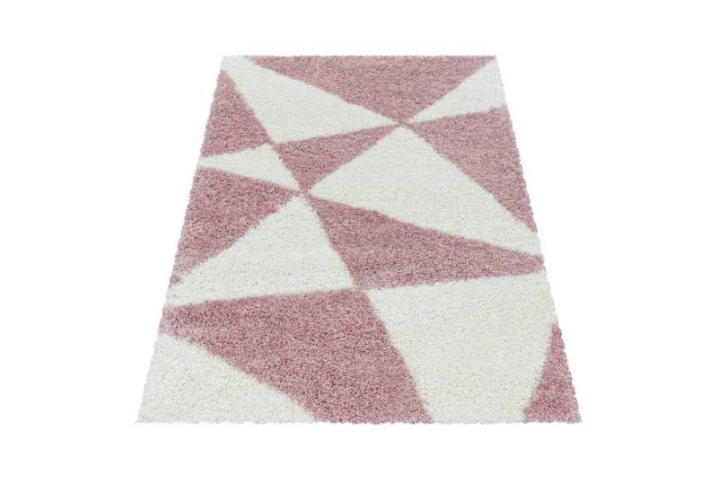 Stilvoll Günstig Hochflor-Teppich für Wohnzimmer und Schlafzimmer Geometrisches Design, Rechteck, Höhe: 30 mm von Stilvoll Günstig