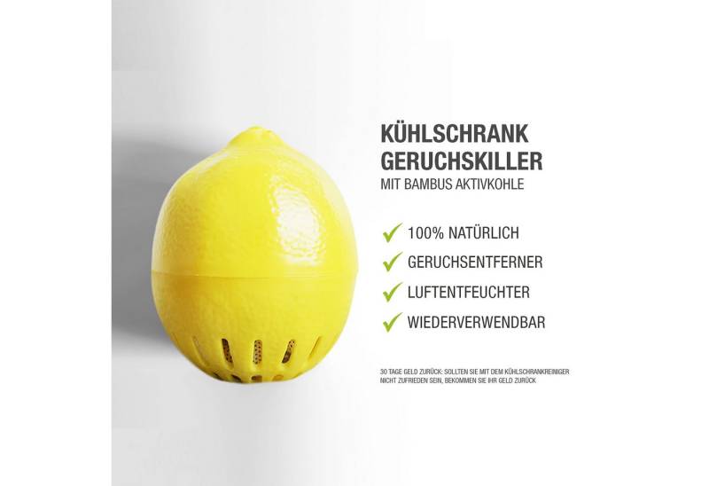 Stimio Geruchsentferner Lufterfrischer für den Kühlschrank. natürlich Gerüche beseitigen (2 Stück-Set, 2-St., Luftreiniger Geruchsneutralisierer mit Aktivkohle Bio Geruchskiller), Geruchsabsorber für Lebensmittelkühlschrank Deo ohne Duftstoffe-Chemie von Stimio