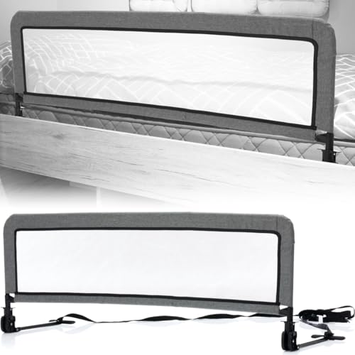 Stimo24 Bettgitter 135cm Bettschutzgitter SICHERHEITSBÄNDER Kinderbettgitter Babybettgitter Kinderbett Bett Gitter Fallschutz Grau Boxspringbett Stimo24 Bettgitter 135cm Bettschutzgitter SICHERHEITSBÄNDER Kinderbettgitter Babybettgitter Kinderbett Bett Gitter Fallschutz Grau Boxspringbett von Stimo24