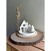 Frühlingsdeko - Dekoschale Mit Haus Und Vogel Im Set von StineHomeDesign