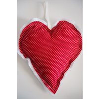 Hängendes Herz/Herzkissen Dekoratives Lehrergeschenke Handarbeit von StitchCraftsUK