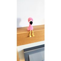 Flamingo Shelf Sitter, Pink Dekoration, Vogel Ornament, Geschenk, Figur, Weihnachtsverzierung, Hot Decor von StitchHappyLottie