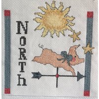 Cardinal Directions Kreuzstichset Kinderzimmer Dekor von StitcheryByCheeChee