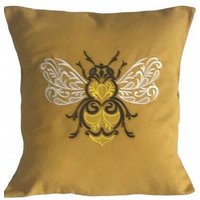 Biene, Bestickt, Kissenbezug, 12", 14", 16", 18", Geschenkidee von StitchnInk