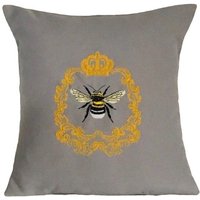 Bienenkönigin, Gestickter Kissenbezug, 30 cm, 35 16 18 Geschenkidee von StitchnInk