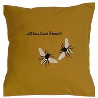 Home Sweet Home, Biene, Bestickt, Kissenbezug, 30 cm, 14 16 18 Letztes Geschenkidee von StitchnInk