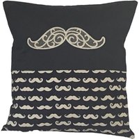 Moustache Bestickte Kissenbezug 12 "x12" Last One Geschenkidee von StitchnInk