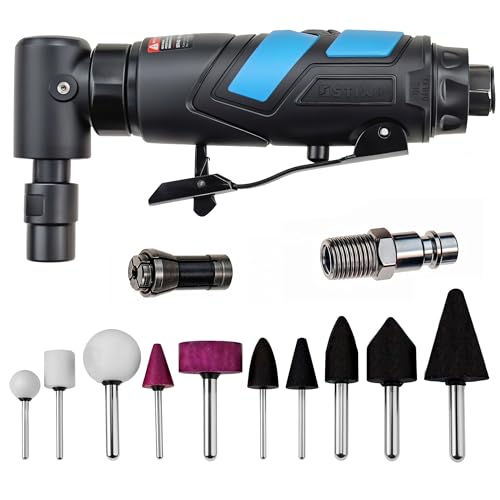 Druckluft Winkelschleifer - Schleifer 1/4" mit Zubehör - Trennschleifer - Schleifmaschine 20000 U/MIN - Trennscheiben und Schleifkörper - Stabschleifer von Stix