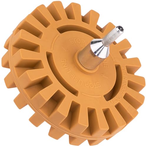 Folienradierer Gummi Radierscheibe Ø100mm Folienentferner Aufkleber Entferner von Stix