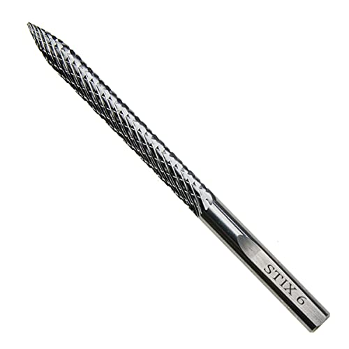 Fräser Ø 6x90mm Hartmetallfrässtift Reifenreparatur Reifenpilze Reifenbohrer Fräsböhrer Frässtift von Stix