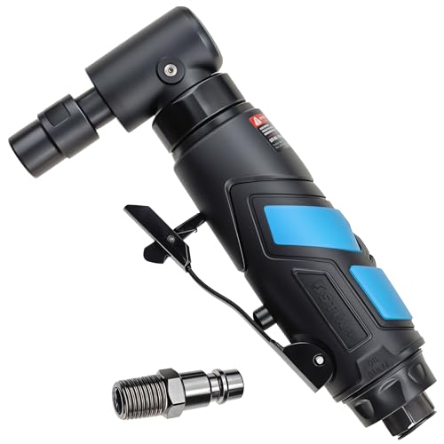 Pneumatischer Druckluft Winkelschleifer 1/4" 6,3bar Mini Schleifer für Werkstatt Geradeschleifer Schleifgerät Werkzeug von Stix