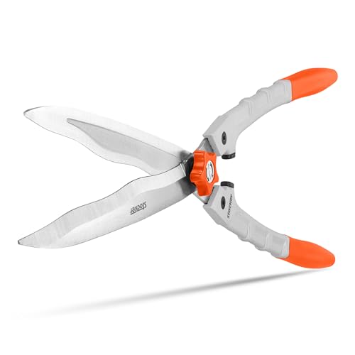 STOCKER - Profi Heckenschere 56, Extra Scharfe Hard-Chrome-Wellenschliffklinge, Ergo Anti-Rutsch-Griffe, Robuste 1 kg Ausführung, Präzises Schneiden, 56 cm Klinge von Stocker