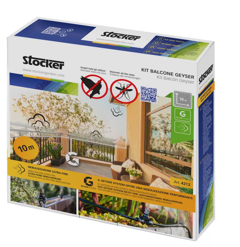 Stocker Geyser Zubehör-Set Kit Balkon 10 m ø 6 mm von Stocker