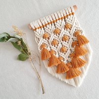 Makramee Wandbehang Klein 20 X 30 - Deko Zum Hängen Boho Wanddeko von StockundSeil
