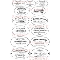 13 French Labels Auf A 4 Decalfolie, Wasserschiebefolie Laser Transferfolie, Möbel, Papier, Möbeltattoo Shabby Chic von StoeberlustKreativ