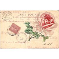 Carte Postale Stempel Marke Decalfolie, Wasserschiebefolie Wasserfest, Transferfolie, Möbel, Papier, Verschiedene Größen, Materialien von StoeberlustKreativ