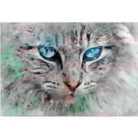 Katzenkopf Watercolor, Decal, Wasserschiebefolie Wasserfest Transferfolie, Möbel, Papier, Verschiedene Größen Möbeltattoo von StoeberlustKreativ