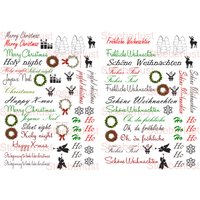Kerzensticker, Weihnachtsbogen, Fein Auf Kerzen, Kleinen Paketchen, Material Wasserschiebefolie, Abziehbildchen Diy Für Bastelfans Kerzensticker, Weihnachtsbogen, Fein Auf Kerzen, Kleinen Paketchen, Material Wasserschiebefolie, Abziehbildchen Diy Für Bastelfans von StoeberlustKreativ