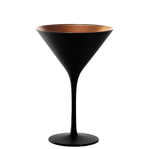 Cocktailglas Olympic - Schwarz / Bronze matt - 6 Stück von Stölzle Lausitz