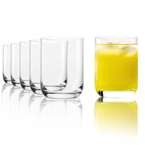 Stölzle Lausitz Saftgläser klein Classic 6er-Set 180ml – Hochwertige Trinkgläser für Saft & Wasser – Edle Wassergläser aus bleifreiem Kristallglas – Spülmaschinen- & Stoßfest, made in Germany von Stölzle Lausitz