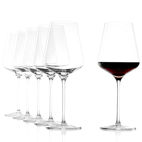 Stölzle Lausitz Bordeauxgläser Quatrophil 6er-Set 645 ml – Hochwertige Weingläser ideal für Bordeaux – Elegante Rotweingläser aus Kristallglas für maximale Aromaentfaltung – Spülmaschinen- & Stoßfest Stölzle Lausitz Bordeauxgläser Quatrophil 6er-Set 645 ml – Hochwertige Weingläser ideal für Bordeaux – Elegante Rotweingläser aus Kristallglas für maximale Aromaentfaltung – Spülmaschinen- & Stoßfest von Stölzle Lausitz