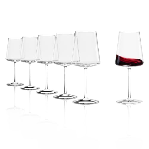 Stölzle Lausitz Bordeaux Gläser Power/Rotweinglas Bordeaux 6er Set/Hochwertige Rotweingläser groß/Weingläser Rotwein/Großes Weinglas/Weinkelche Glas von Stölzle Lausitz