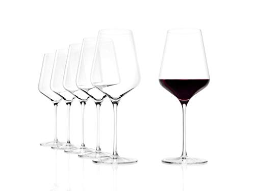 Stölzle Lausitz Bordeaux Glas Starlight 6er-Set I 675ml Rotweingläser optimal für Bordeauxwein I Extra Dünne Bordeauxgläser I Spühlmaschinenfeste Weinkelche mit maximaler Geschmacksentfaltung von Stölzle Lausitz