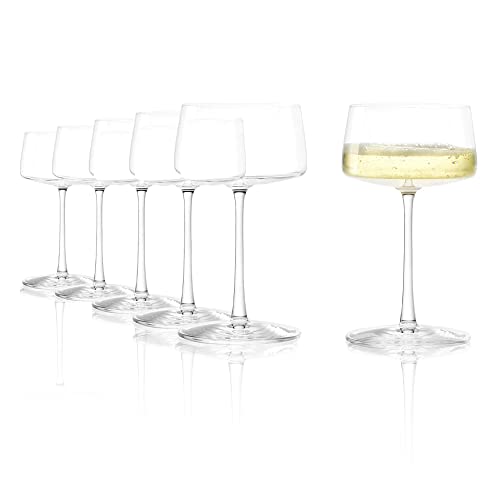 Stölzle Lausitz Champagnerschale Power 276 ml/Sektschalen 6er Set/Hochwertige Sektgläser aus Kristallglas/Aperitif Gläser/Prosecco Gläser/Champagner Gläser/Cocktailschalen von Stölzle Lausitz